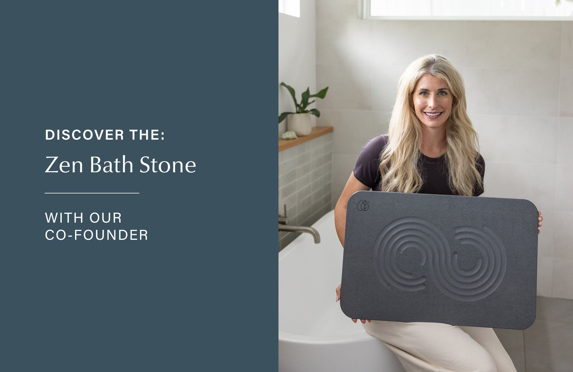 founder with bath stones mats