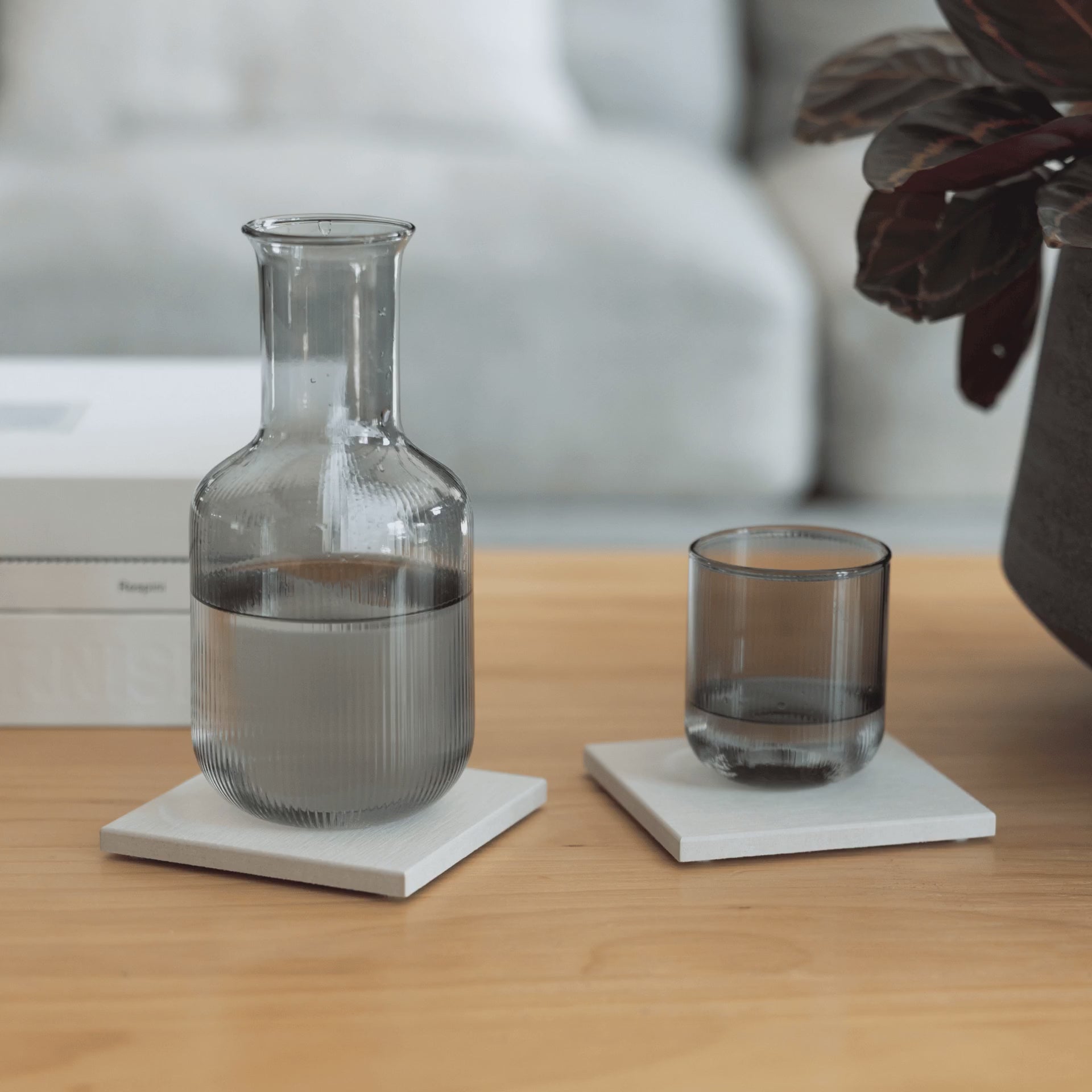 Large Sandstone Coasters fit a variety of cup sizes. 