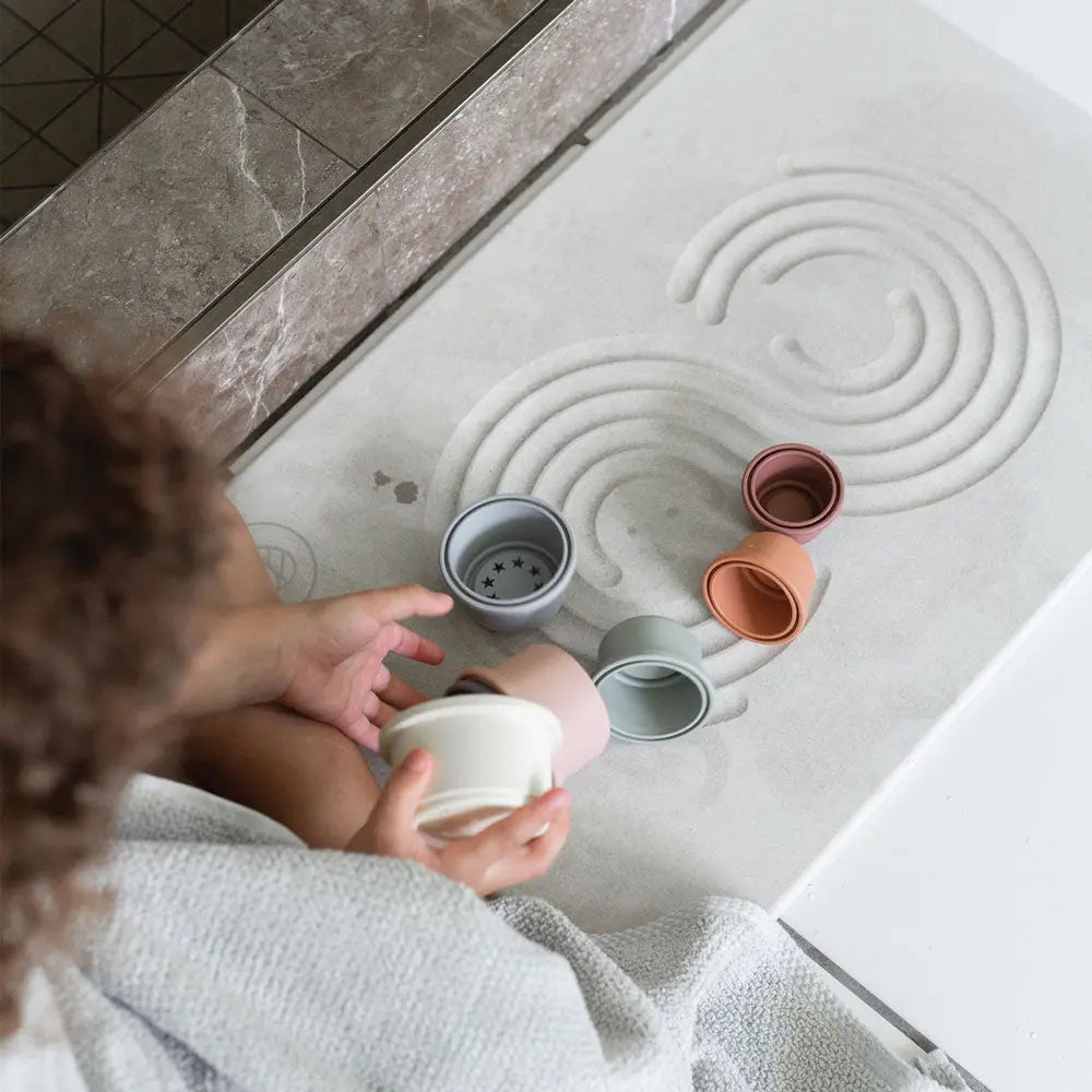 Dorai Home Bath Stone – Luxury Diatomite Stone Bath Mat – Instantly Removes  Water – Non-Slip Surface – Modern and Stylish Design – Rain Sandstone