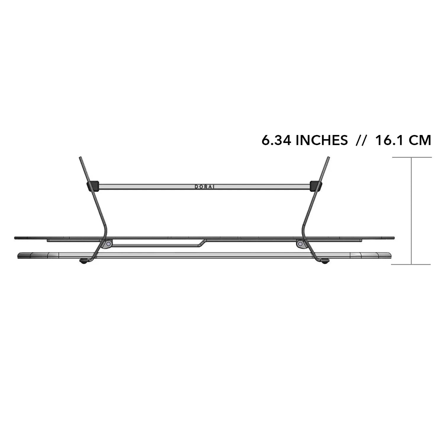 Side Dimensions of Dorai Dish Rack