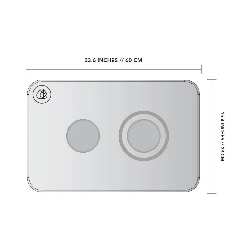 Dimensions of Dorai Dog Bowl Stone Base