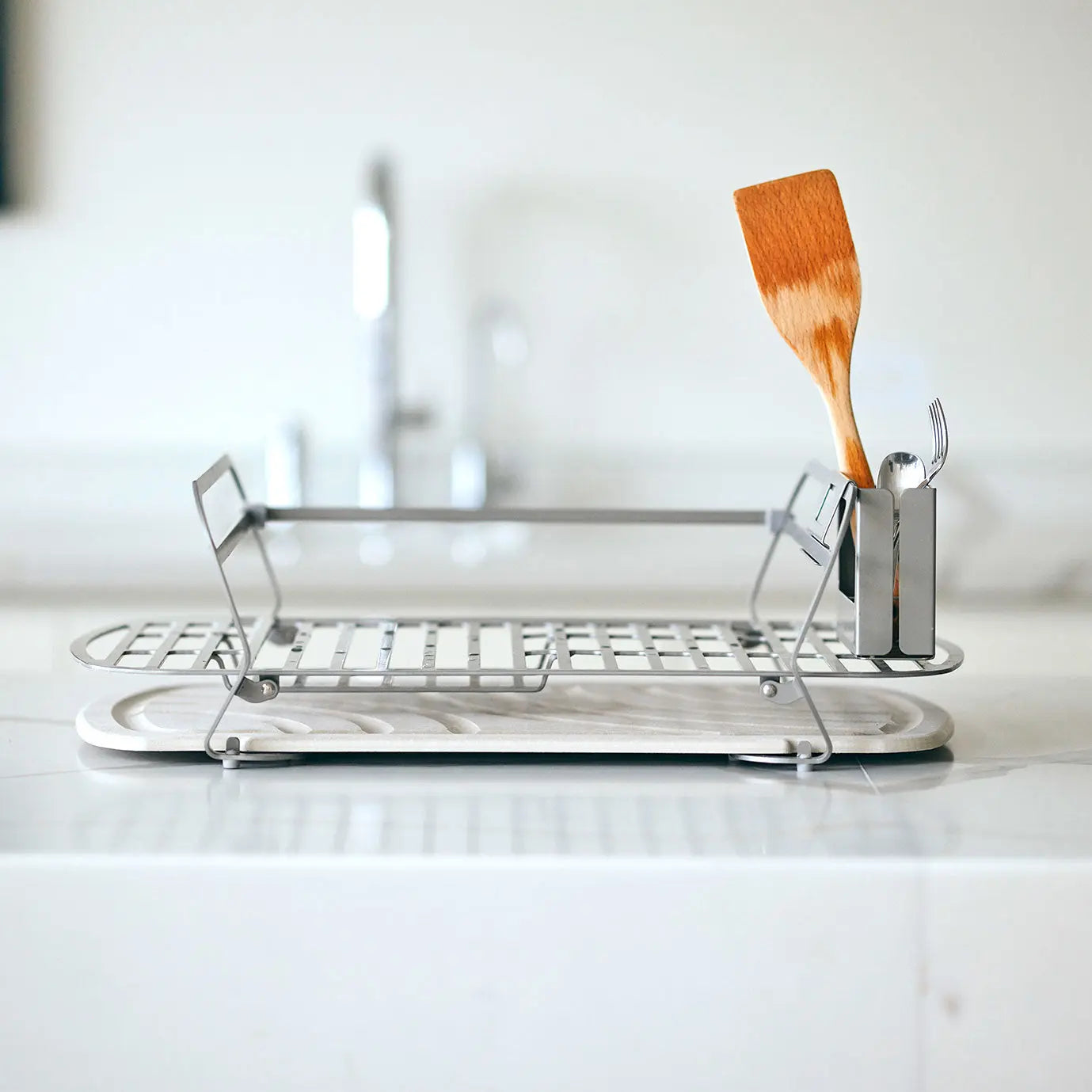 Dorai Dish Rack with Utensil Holder