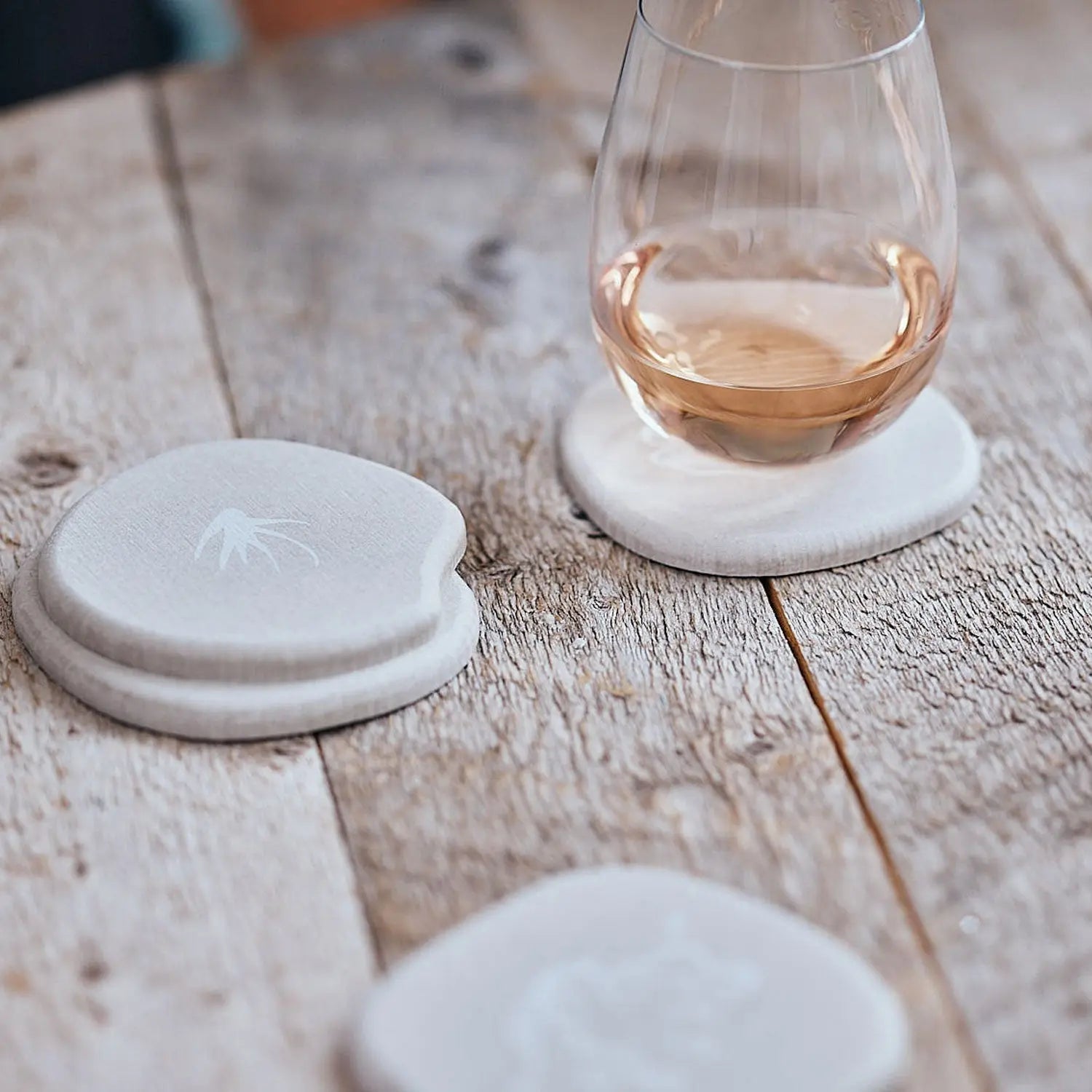 Dorai Coasters with glass
